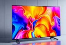 Samsung's new display technology with vibrant colors and sharp images.