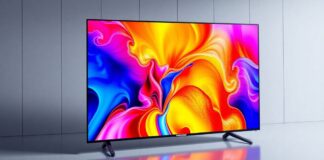 Samsung's new display technology with vibrant colors and sharp images.