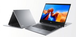 Lenovo ThinkBook Flip in laptop and tablet mode.